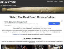 Tablet Screenshot of drum-cover.com